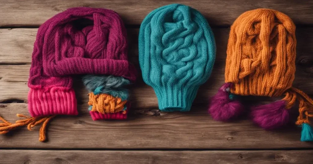 Wool headbands for winter hiking