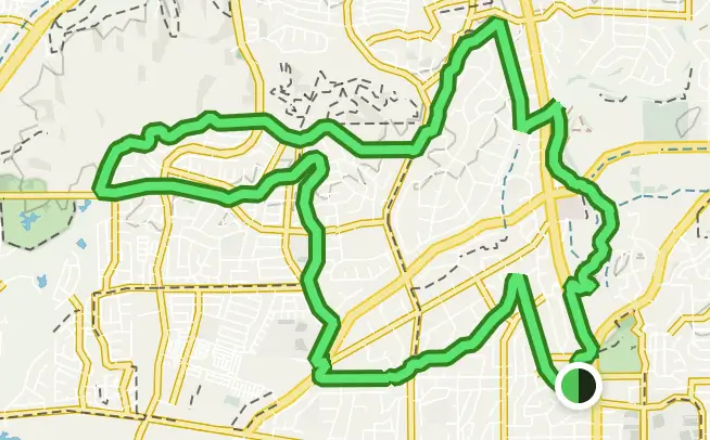 Map of the fullerton loop mtb & hiking trail